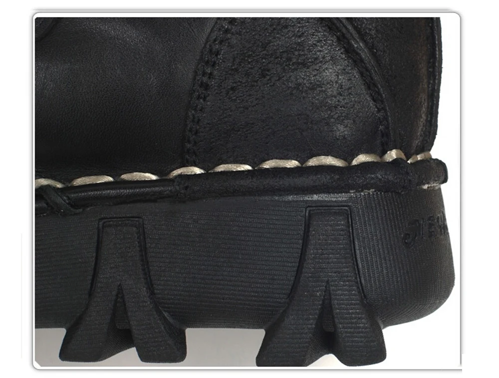 Handmade Skull Leather Boots