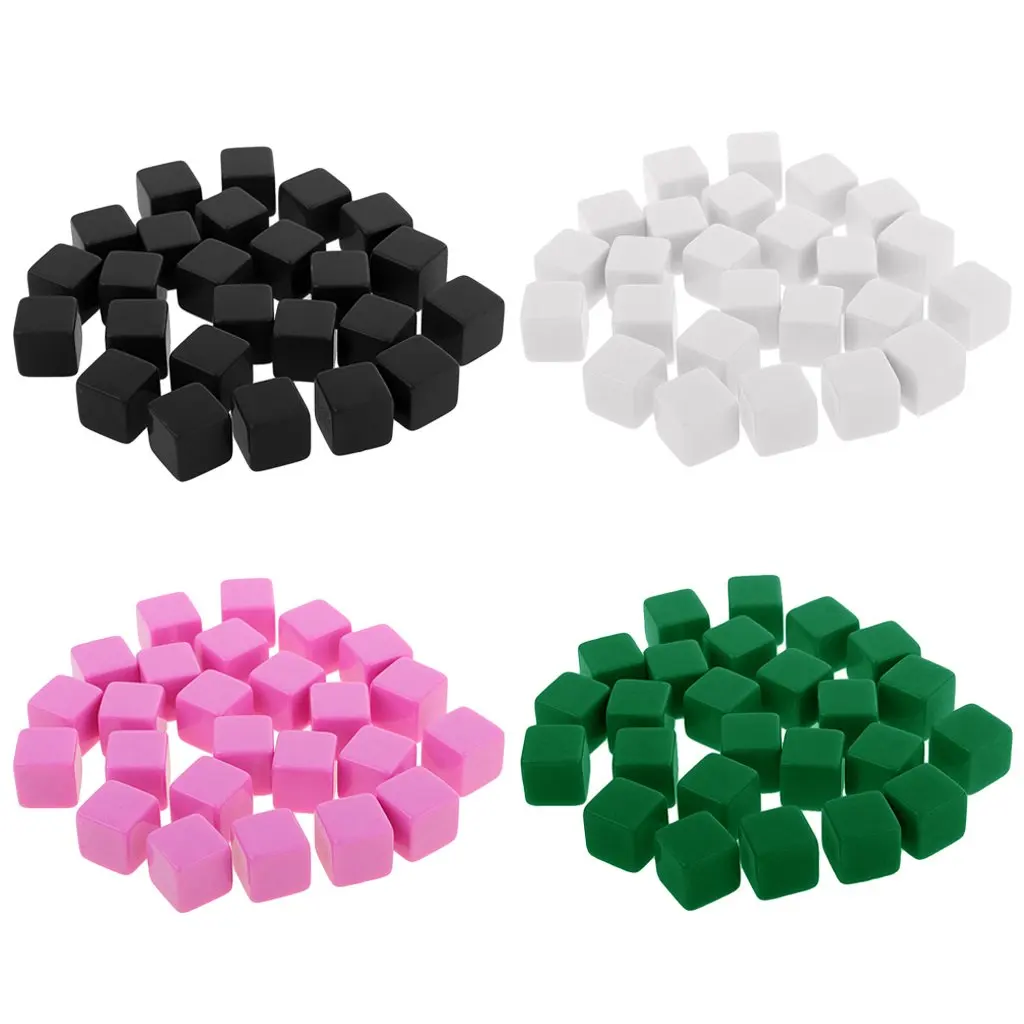 100pcs 6-sided D6 Digital Dice 16mm DIY Blank Square Dice for Dungeons and Dragons MTG RPG Table Game Creative Toys Gift
100pcs 6-sided D6 Digital Dice 16mm DIY Blank Square Dice for Dungeons and Dragons MTG RPG Table Game Creative Toys Gift