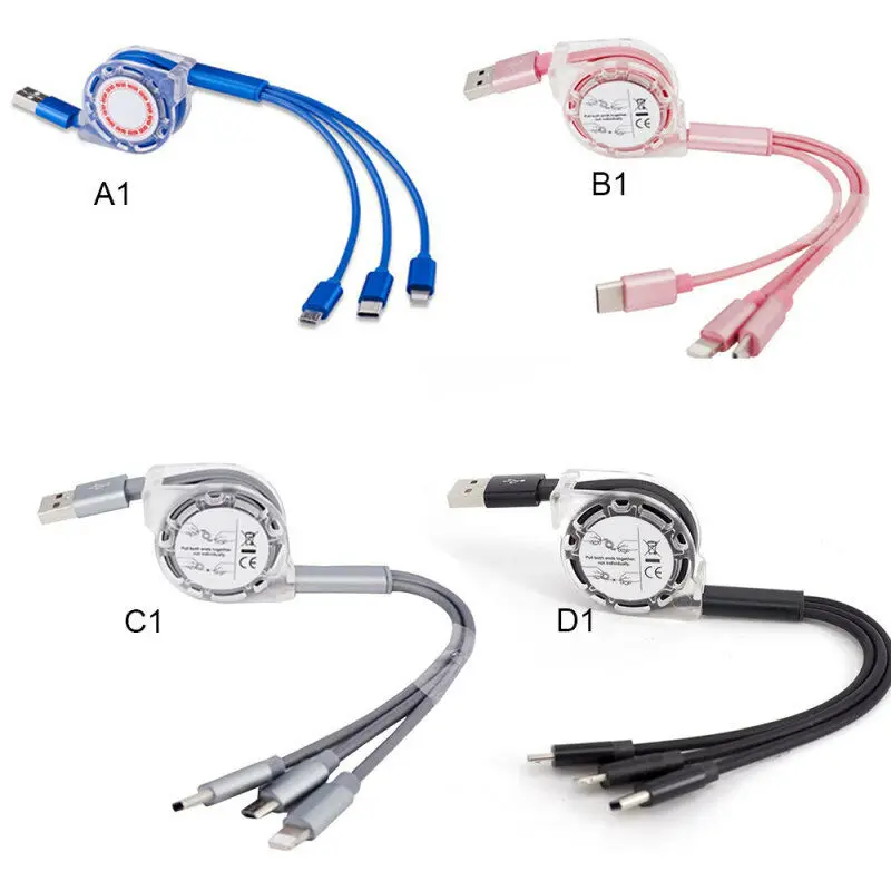 3 In 1 Retractable Micro USB Charge Cable Multi USB Charger Cable USB C Type-c Universal Cable Cord for Xiaomi Mi 9 8 Sam
3 In 1 Retractable Micro USB Charge Cable Multi USB Charger Cable USB C Type-c Universal Cable Cord for Xiaomi Mi 9 8 Sam