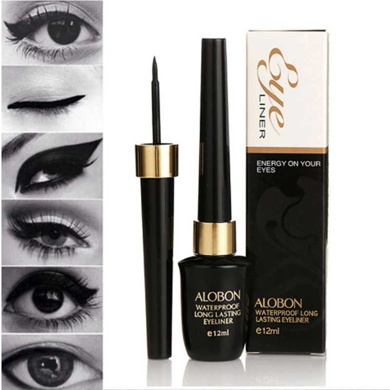 ALOBON Brand 12ml Eyeliner Liquid Black Eyeliner Waterproof Liquid Make Up Beauty Comestics fast dry teachnology charming Eyes
ALOBON Brand 12ml Eyeliner Liquid Black Eyeliner Waterproof Liquid Make Up Beauty Comestics fast dry teachnology charming Eyes