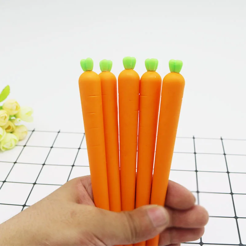30 Pcs Wholesale Gel Pen Creative Cute Pen Cartoon Silicone Gel Carrot Modeling Neutral Pen Kawaii School Supplies
30 Pcs Wholesale Gel Pen Creative Cute Pen Cartoon Silicone Gel Carrot Modeling Neutral Pen Kawaii School Supplies