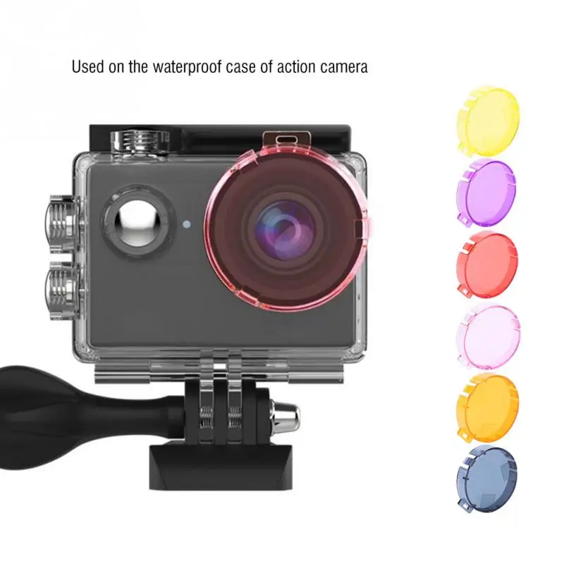 6 Colors Colored Action Camera Underwater Lens Filters Set Lens Cover for AKASO EK7000 Accessory Round Lens Protective Case
6 Colors Colored Action Camera Underwater Lens Filters Set Lens Cover for AKASO EK7000 Accessory Round Lens Protective Case