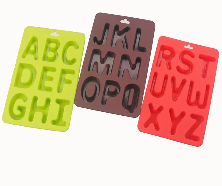 3 шт буквы A-Z Алфавит силиконовые помадные формы для торта инструменты шоколадные