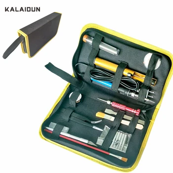 KALAIDUN 60W Electric Soldering Iron kit Adjustable Temperature Screwdriver/5 Soldering tips/Tweezers Welding Tools Storage Bag
KALAIDUN 60W Electric Soldering Iron kit Adjustable Temperature Screwdriver/5 Soldering tips/Tweezers Welding Tools Storage Bag