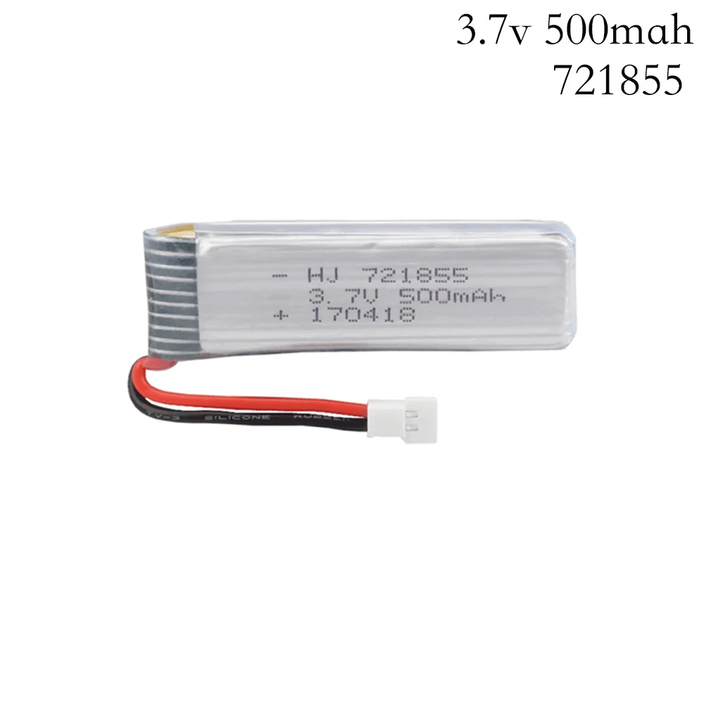 

3.7V 500mAh 20c lipo Battery RC Quadcopter Spare Parts for H37 Eachine E50S E50 Wltoys V930 V977 FPV Quadcopter Battery 721855