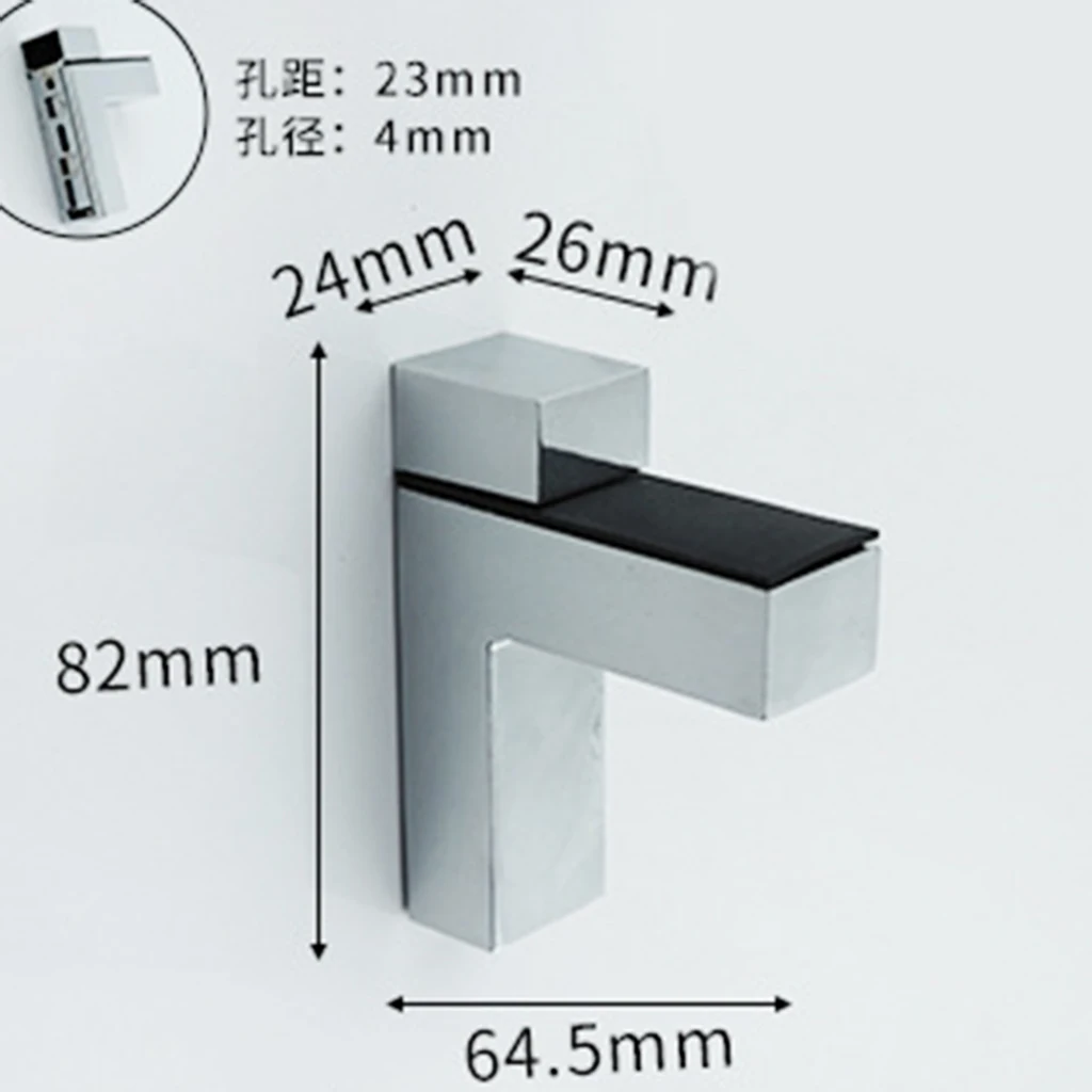 Glass Shelf Bracket Glass Clamp for 3-33mm Wood or Glass Shelves Solid Metal Adjustable Wall Mount 2 Pack, Brushed Nickel Glass Shelf Bracket Glass Clamp for 3-33mm Wood or Glass Shelves Solid Metal Adjustable Wall Mount 2 Pack, Brushed Nickel