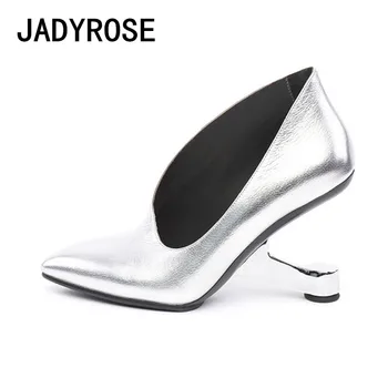 Sexy Pointed Toe Women Ankle Boots Silver Leather Metal 8cm Strange High Heels Chelsea Ladies Booties Black OL Dress Party Pumps
Sexy Pointed Toe Women Ankle Boots Silver Leather Metal 8cm Strange High Heels Chelsea Ladies Booties Black OL Dress Party Pumps