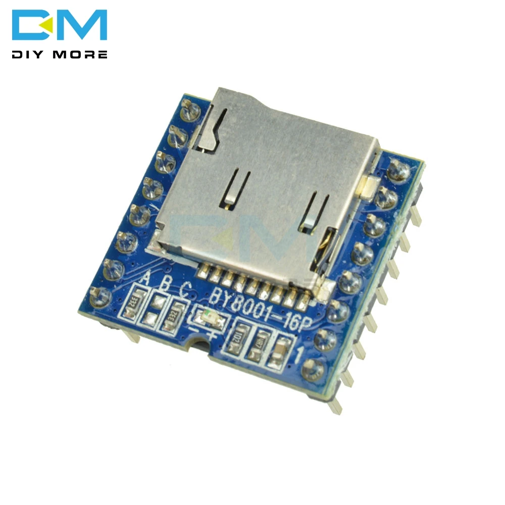 TF Micro SD U-Disk BY8001-16P MP3 Player Audio Voice Module Board 3.3V 5V for Arduino
TF Micro SD U-Disk BY8001-16P MP3 Player Audio Voice Module Board 3.3V 5V for Arduino