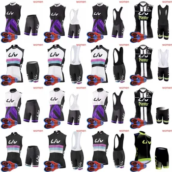 2018 Women's Breathable LIV Cycling Sleeveless jersey bib shorts sets 9D gel pad Summer Racing Bicycle Clothing Clothes
2018 Women's Breathable LIV Cycling Sleeveless jersey bib shorts sets 9D gel pad Summer Racing Bicycle Clothing Clothes