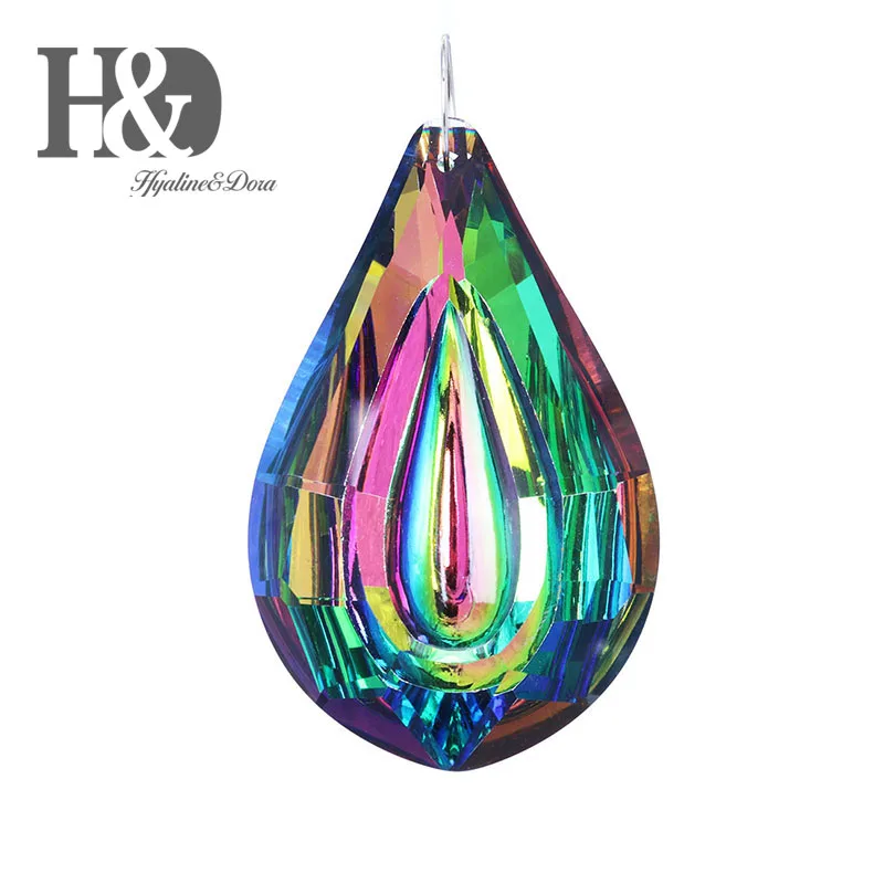 H&D 76mm Colorful Crystal Loquat Chandelier Lamp Hanging Ornament Parts,DIY Suncatcher Rainbow Maker Crystal Prisms Pendant
H&D 76mm Colorful Crystal Loquat Chandelier Lamp Hanging Ornament Parts,DIY Suncatcher Rainbow Maker Crystal Prisms Pendant