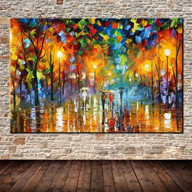 100% Hand Painting Modern Abstract landscape Oil Painting On Canvas Rain Lover Wall Picture For Living Room bedroom Home Decor
100% Hand Painting Modern Abstract landscape Oil Painting On Canvas Rain Lover Wall Picture For Living Room bedroom Home Decor
