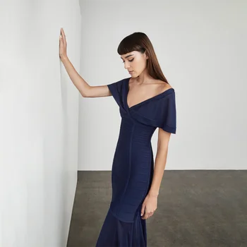 2018 Newest Style Elegant Runway Blue Celebrity Evening Party Dresses Fashion V Neck Short Sleeve Bodycon Bandage Dress Vestidos
2018 Newest Style Elegant Runway Blue Celebrity Evening Party Dresses Fashion V Neck Short Sleeve Bodycon Bandage Dress Vestidos