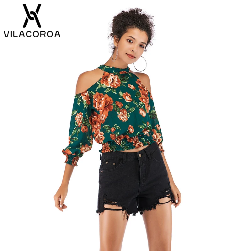 NEW Summer Chiffon Sexy Strapless Round Neck 7-Point Sleeve Blouse Women Fashion Print Slim Holiday Women's Shirt chemise femme
NEW Summer Chiffon Sexy Strapless Round Neck 7-Point Sleeve Blouse Women Fashion Print Slim Holiday Women's Shirt chemise femme