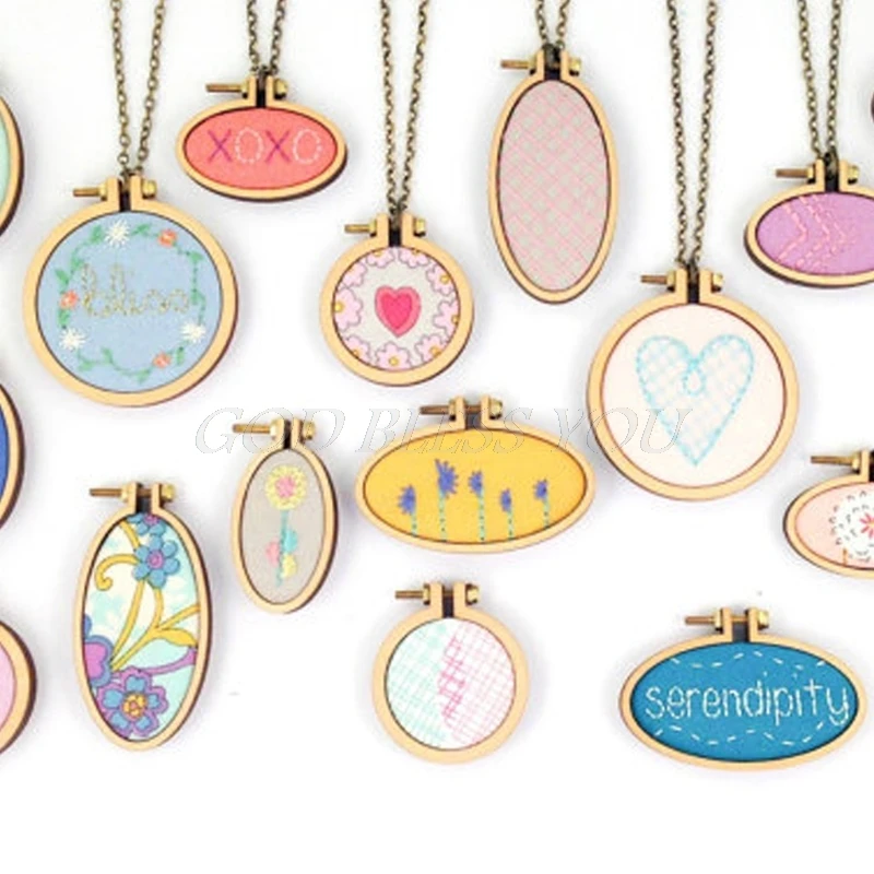 Mini Wooden Embroidery Frame Hand Cross Stitching Embroidery Hoop Framing Jewelry DIY Earring
Mini Wooden Embroidery Frame Hand Cross Stitching Embroidery Hoop Framing Jewelry DIY Earring