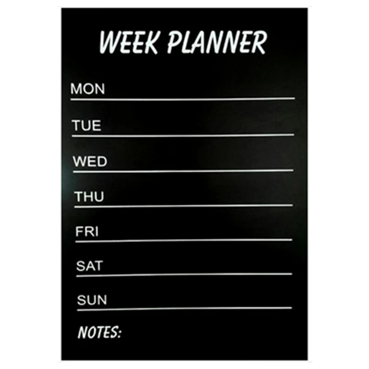 30x45cm New Vinyl DIY Chalkboard Calendar Blackboard Sticker Weekly Planner Wallpaper Wall Decal Stickers
30x45cm New Vinyl DIY Chalkboard Calendar Blackboard Sticker Weekly Planner Wallpaper Wall Decal Stickers