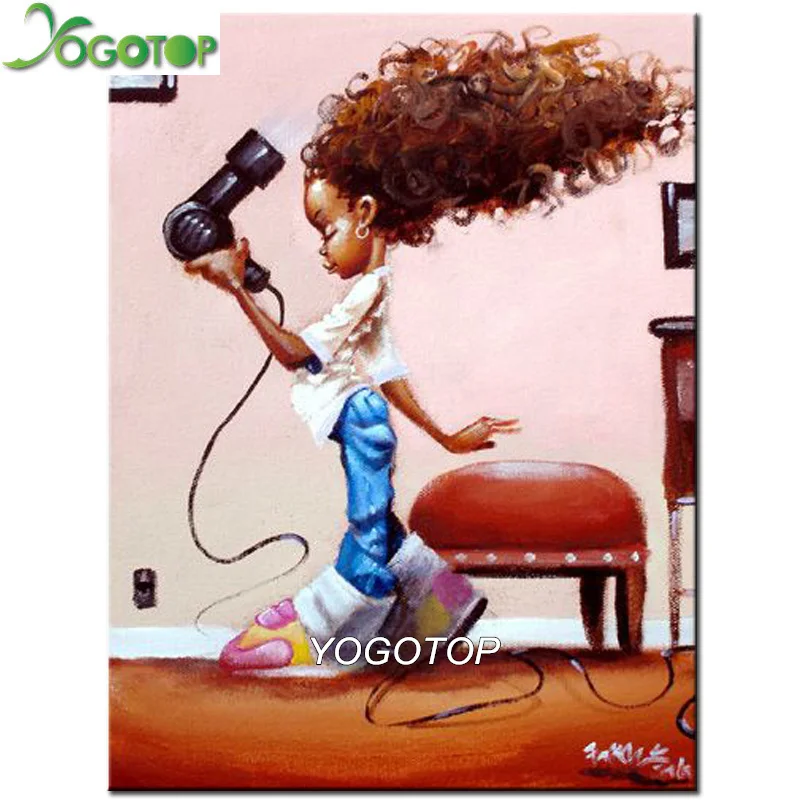 YOGOTOP Diy Diamond Embroidery Sale Full Diamond Painting African girl hair drier 5D Drill Mosaic Rhinestone Wall Art YY1018
YOGOTOP Diy Diamond Embroidery Sale Full Diamond Painting African girl hair drier 5D Drill Mosaic Rhinestone Wall Art YY1018