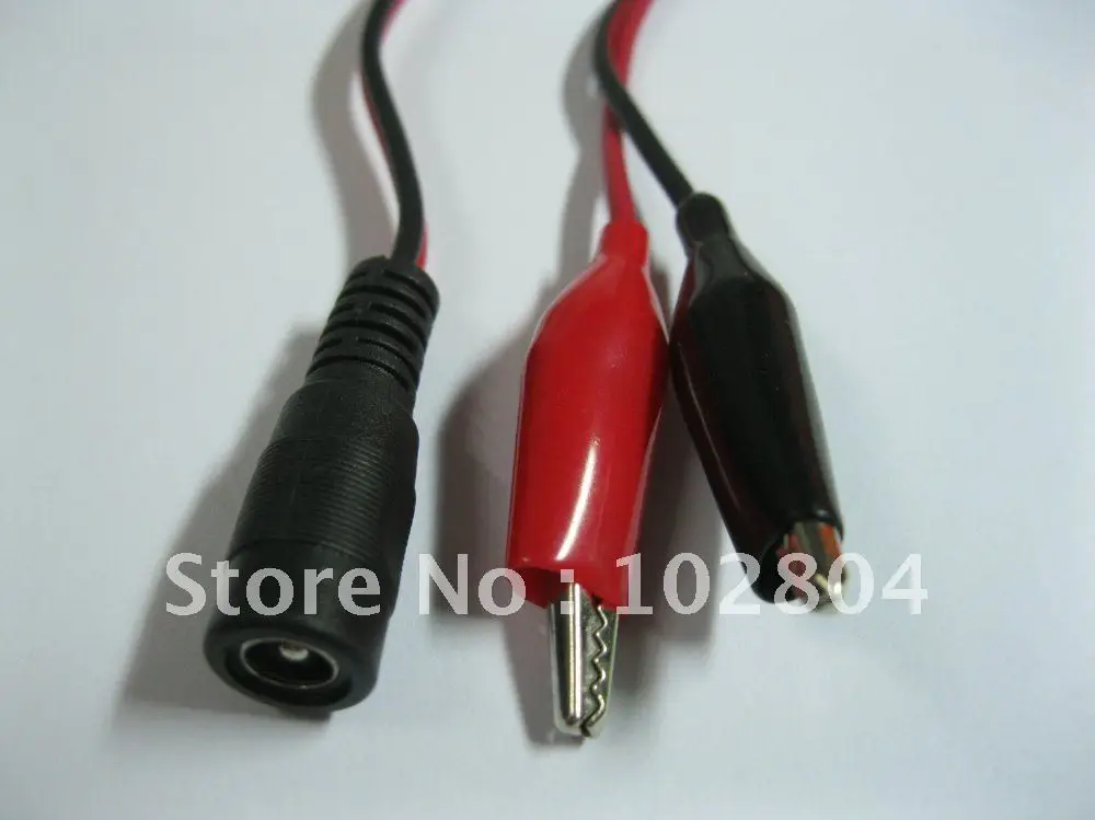 DC Power 5.5 x 2.1mm Female Jack Connector to Dual Alligator Clip Cable Hot Sale High Quality 20 Pcs Per Lot
DC Power 5.5 x 2.1mm Female Jack Connector to Dual Alligator Clip Cable Hot Sale High Quality 20 Pcs Per Lot