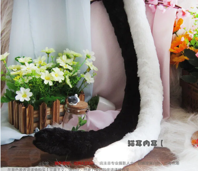 Lovely Anime Party Lolita Cosplay Costume black Cat Tail 80cm Wire inside fox Tail cos
Lovely Anime Party Lolita Cosplay Costume black Cat Tail 80cm Wire inside fox Tail cos