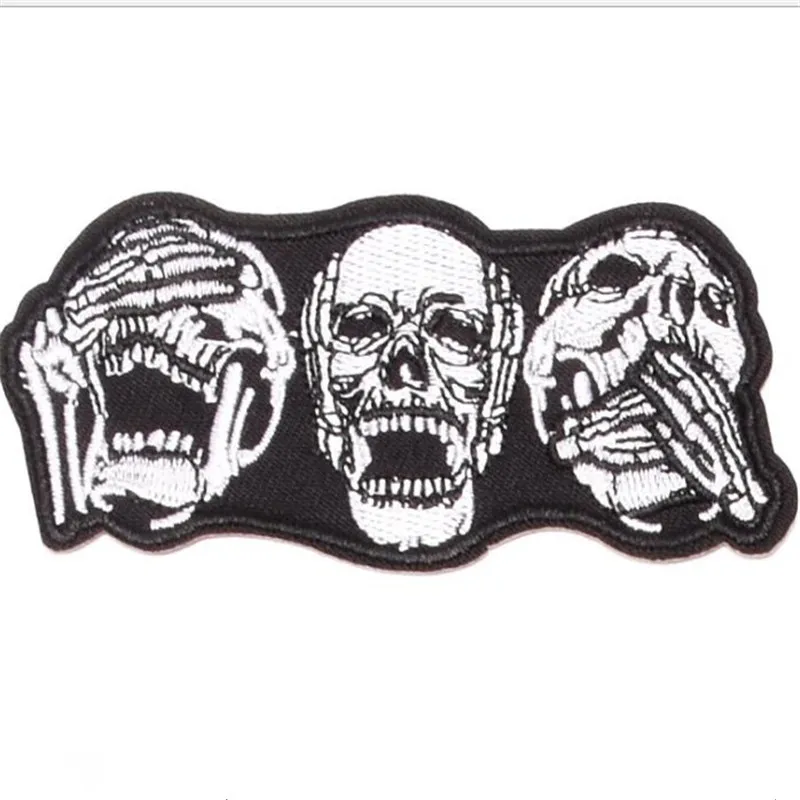 Clothing diy embroidery iron on patch deal with it skull badge punk biker patches for clothes stickers fabric free shipping
Clothing diy embroidery iron on patch deal with it skull badge punk biker patches for clothes stickers fabric free shipping