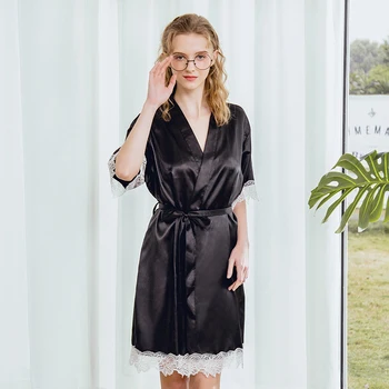 Wasteheart Spring Fashion Red Black Sexy Women Robe Lingerie Sleepwear Faux Silk Nightwear Plus Size Bathrobe Woven Robes
Wasteheart Spring Fashion Red Black Sexy Women Robe Lingerie Sleepwear Faux Silk Nightwear Plus Size Bathrobe Woven Robes