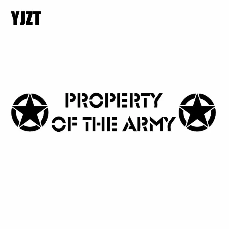 YJZT 17.5X3.4CM PROPERTY OF THE ARMY JDM Car Sticker Vinyl Decal Funny Pattern Black/Silver C26-0245
YJZT 17.5X3.4CM PROPERTY OF THE ARMY JDM Car Sticker Vinyl Decal Funny Pattern Black/Silver C26-0245