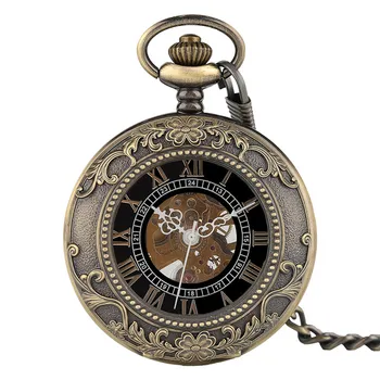 YISUYA Mechanical Retro Bronze Hollow Pocket Watch Classic Flower Carving Fob Hand Wind Steampunk Cool Men Women Necklace Chain
YISUYA Mechanical Retro Bronze Hollow Pocket Watch Classic Flower Carving Fob Hand Wind Steampunk Cool Men Women Necklace Chain