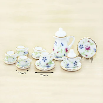 1/12 Dollhouse Miniature Accessories Mini Ceramic Tea Set Simulation Kettle Cup Plate Model Toys for Doll House Decoration
1/12 Dollhouse Miniature Accessories Mini Ceramic Tea Set Simulation Kettle Cup Plate Model Toys for Doll House Decoration