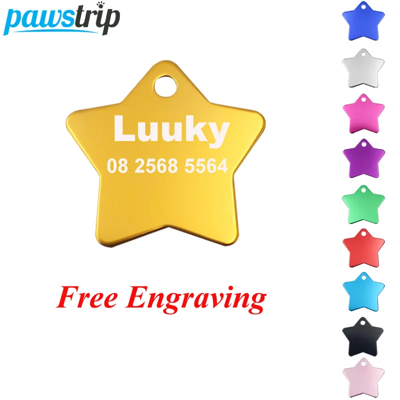 pawstrip 2pcs/lot Anti-Lost Dog ID Tags Personalized Dog Collar Engraved Dog Tag Custom Pet ID Name Tags For Dog Cats 35*36mm
pawstrip 2pcs/lot Anti-Lost Dog ID Tags Personalized Dog Collar Engraved Dog Tag Custom Pet ID Name Tags For Dog Cats 35*36mm