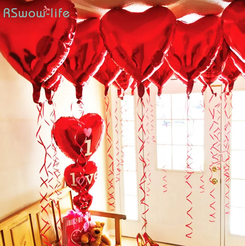 2pcs 18 Inch Heart Shaped Aluminum Balloon Love Balloons for Valentine's Day Decoration Wedding Birthday Party Decoration
2pcs 18 Inch Heart Shaped Aluminum Balloon Love Balloons for Valentine's Day Decoration Wedding Birthday Party Decoration