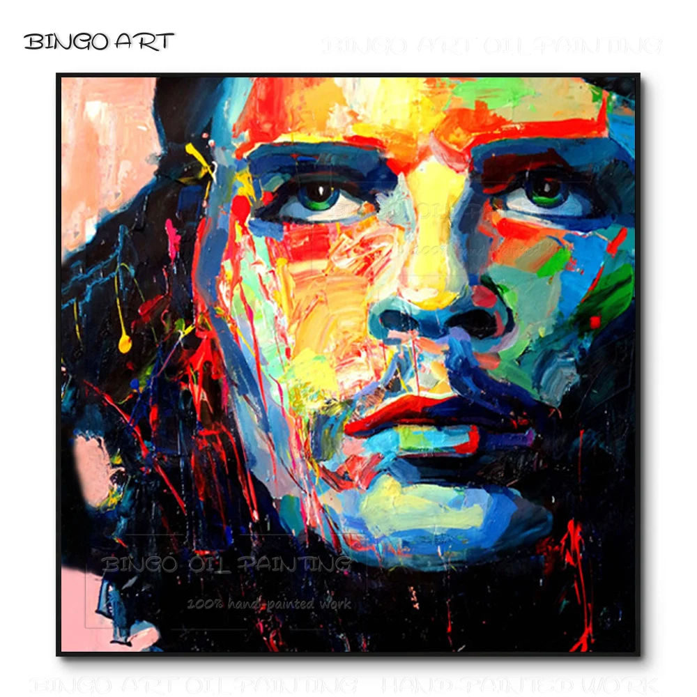 Artist Hand-painted Colorful Che Guevara Figure Oil Painting on Canvas Handmade Che Guevara Wall Painting for Wall Decoration
Artist Hand-painted Colorful Che Guevara Figure Oil Painting on Canvas Handmade Che Guevara Wall Painting for Wall Decoration