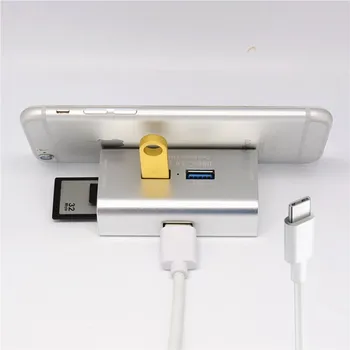 Multifunction type-c and USB 3.0 hub with card reader mobile stand 3 in 1 combo usb line High Speed 5GBPS top quality 2018 new
Multifunction type-c and USB 3.0 hub with card reader mobile stand 3 in 1 combo usb line High Speed 5GBPS top quality 2018 new