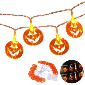 Halloween 1.2M 2.5M 5M Pumpkin LED String Light Orange Pumpkin Lights Halloween Holiday Decoration Lanterns Light
Halloween 1.2M 2.5M 5M Pumpkin LED String Light Orange Pumpkin Lights Halloween Holiday Decoration Lanterns Light