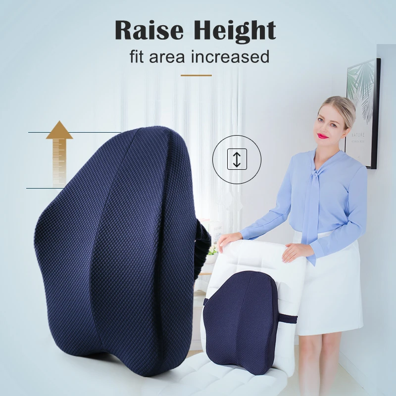Memory Foam Lumbar Support Back Cushion for Computer/Office Chair Car Seat Recliner Lower Back Pain Sciatica Relief Firm Pillows
Memory Foam Lumbar Support Back Cushion for Computer/Office Chair Car Seat Recliner Lower Back Pain Sciatica Relief Firm Pillows