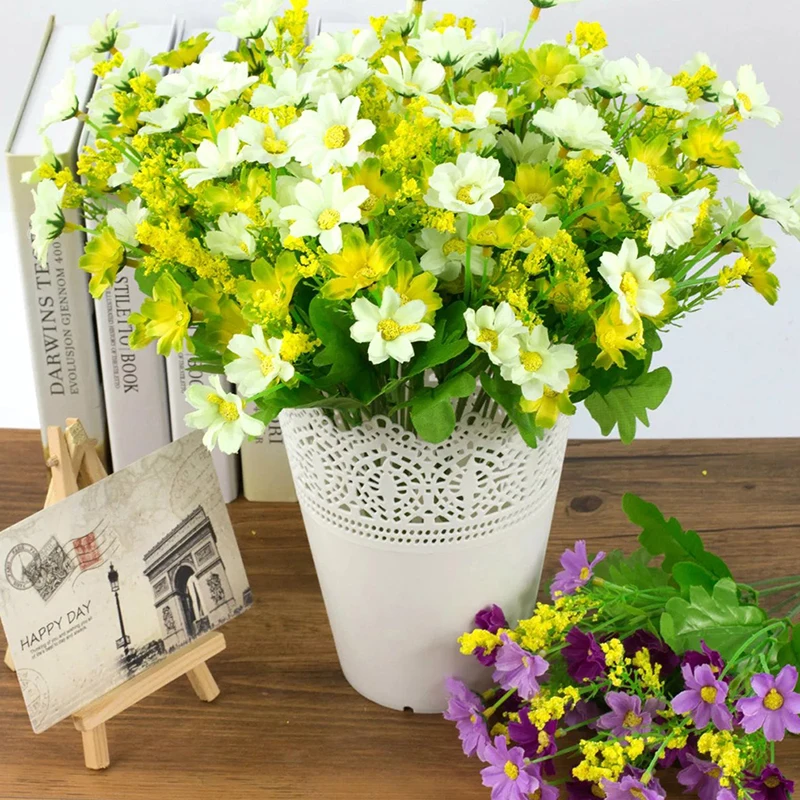 2pcs/pack Jump Orchid Chrysanthemum Artificial Simulation Silk Small Daisy DIY Home Garden Party Wedding Birthday Daisy Decor
2pcs/pack Jump Orchid Chrysanthemum Artificial Simulation Silk Small Daisy DIY Home Garden Party Wedding Birthday Daisy Decor