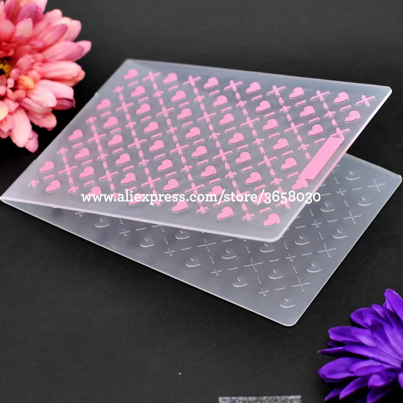 Heart Grid Plastic Embossing Folder For Scrapbook DIY Album Card Tool Plastic Template 10.6x14.5cm 8070839
Heart Grid Plastic Embossing Folder For Scrapbook DIY Album Card Tool Plastic Template 10.6x14.5cm 8070839