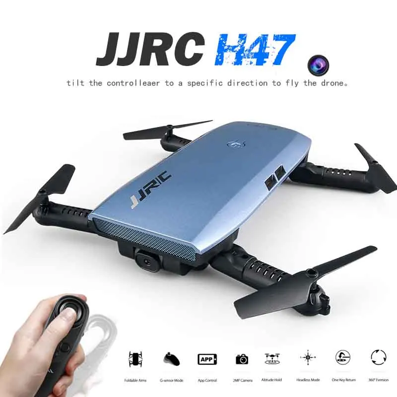 

Newest JJR/C JJRC H47 ELFIE 720P HD FPV Wifi Camera Rc Quadcoper Foldable Arm Drone Gravity Sensing Control VS Eachine E56 Dron
