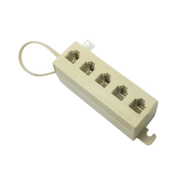 Beige Color 5 Way Outlet 6P4C RJ11 RJ12 Telephone Phone Modular Jack Line Splitter Adapter 1-in-5-out
Beige Color 5 Way Outlet 6P4C RJ11 RJ12 Telephone Phone Modular Jack Line Splitter Adapter 1-in-5-out