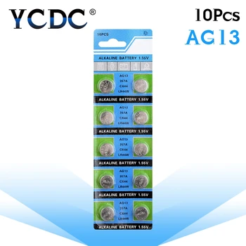 YCDC drop shipping +Hot Selling+ 10pcs AG13 LR44 LR1154 SR44 A76 357A 303 357 Battery Coin Cell 1.55V Alkaline For Watches Toys
YCDC drop shipping +Hot Selling+ 10pcs AG13 LR44 LR1154 SR44 A76 357A 303 357 Battery Coin Cell 1.55V Alkaline For Watches Toys
