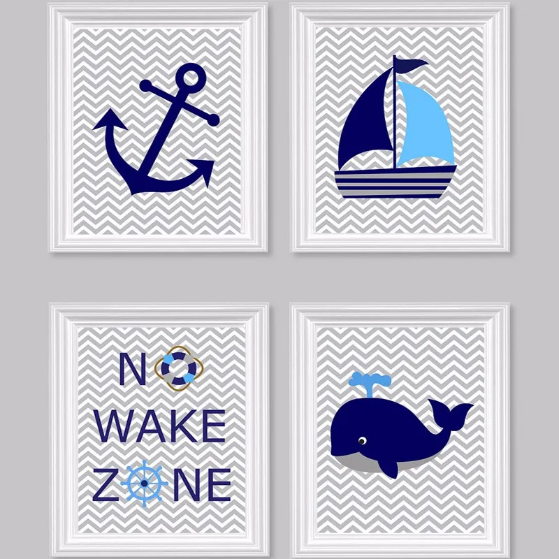 Nautical Nursery Prints, No Wake Zone, Sailboat, Whale, Anchor, Ocean Nursery Art Canvas Wall Picture Canvas Prints Art No Frame
Nautical Nursery Prints, No Wake Zone, Sailboat, Whale, Anchor, Ocean Nursery Art Canvas Wall Picture Canvas Prints Art No Frame