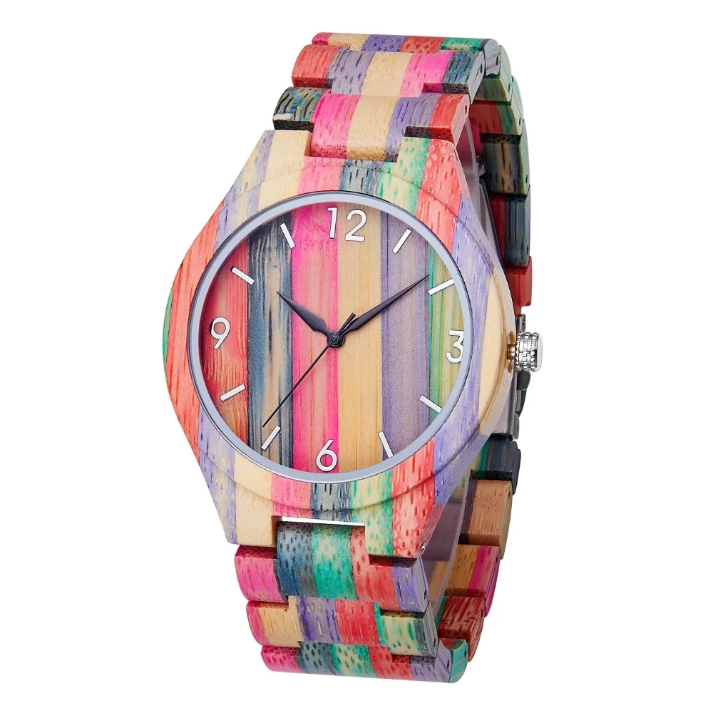 TJW 2019 New Fashion Quartz Colorful Bamboo Dial Modern Wristwatch Best Gift For Men In Wooden Box
TJW 2019 New Fashion Quartz Colorful Bamboo Dial Modern Wristwatch Best Gift For Men In Wooden Box