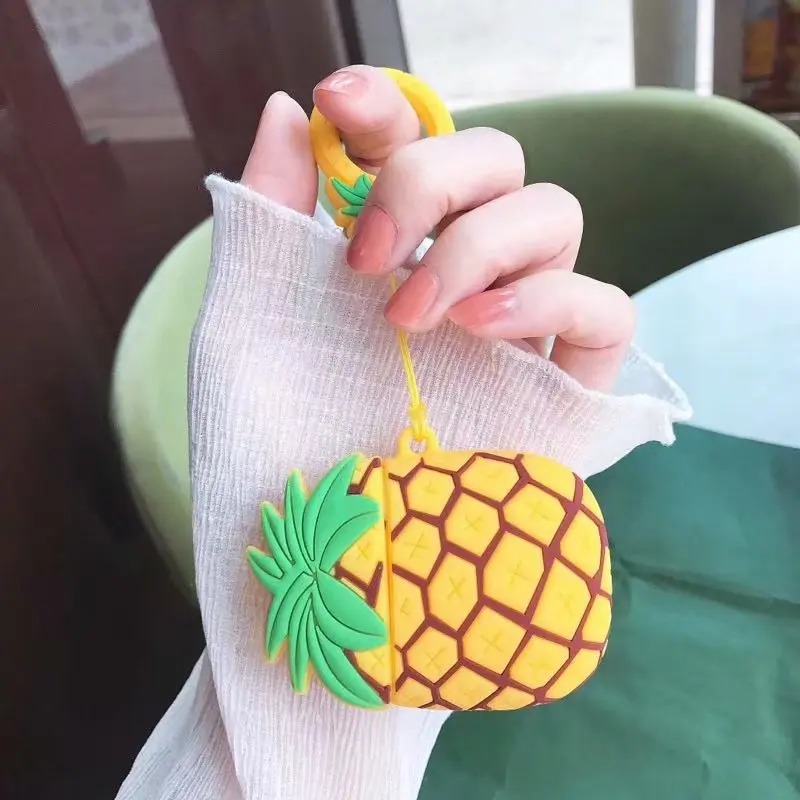 pineapple headphone case For AirPods Case Cartoon 3D design Protective case For apple airpods shell Silicone soft design case 
pineapple headphone case For AirPods Case Cartoon 3D design Protective case For apple airpods shell Silicone soft design case