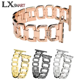 For Apple Watch Band 42 mm Crystal Inlay D-Button Metal Strap Adapter for Apple Watch Belt 38 mm iWatch Stainless Steel Chain
For Apple Watch Band 42 mm Crystal Inlay D-Button Metal Strap Adapter for Apple Watch Belt 38 mm iWatch Stainless Steel Chain