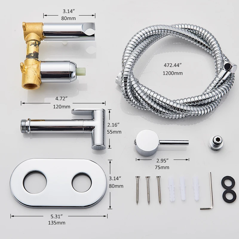 quyanre frap gappo Brass Bathroom shower tap bidet toilet sprayer Bidet toilet washer mixer muslim shower ducha higienica4
