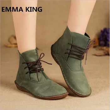 EMMA KING 2018 New Fashion Women Cut Lace Up Ankle Boots Women Cross-tied Flat With Comfortable Casual Booties Zapatos De Mujer
EMMA KING 2018 New Fashion Women Cut Lace Up Ankle Boots Women Cross-tied Flat With Comfortable Casual Booties Zapatos De Mujer