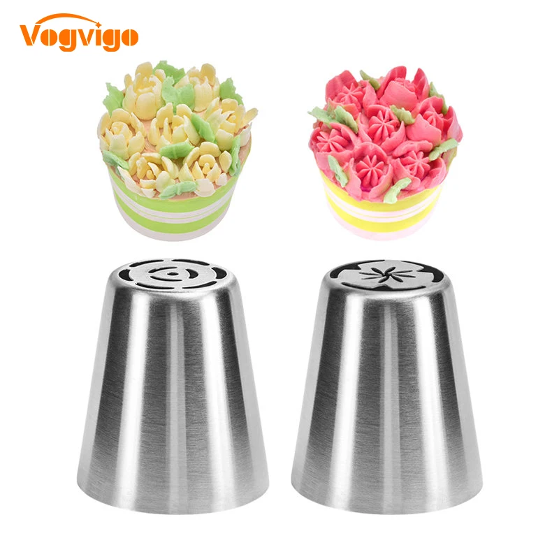 VOGVIGO 2PCS Nozzles Cake Decorating Tools Sugar Craft Pastry Tools DIY Russian Icing Piping Nozzles Cake Flower Decoration Tool
VOGVIGO 2PCS Nozzles Cake Decorating Tools Sugar Craft Pastry Tools DIY Russian Icing Piping Nozzles Cake Flower Decoration Tool