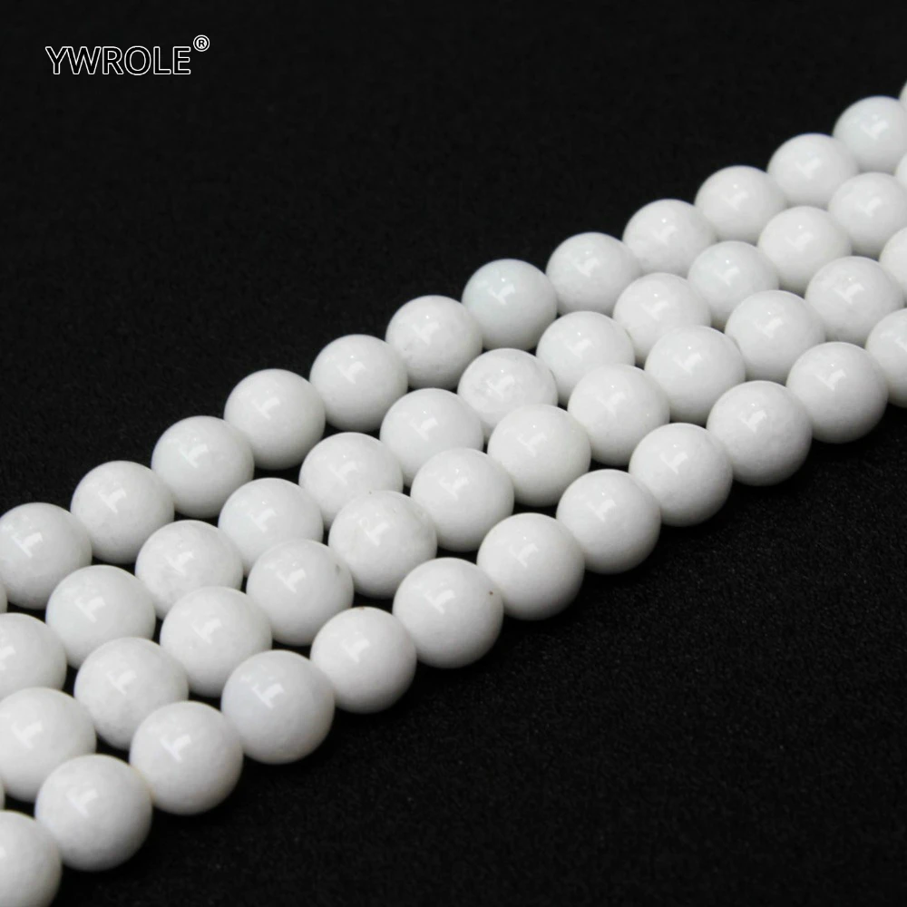 AAA+ Natural White Stone Round Loose Beads For Jewelry Making DIY Bracelet Necklace Material 4 /6 /8 /10 /12 mm Strand 15''
AAA+ Natural White Stone Round Loose Beads For Jewelry Making DIY Bracelet Necklace Material 4 /6 /8 /10 /12 mm Strand 15''