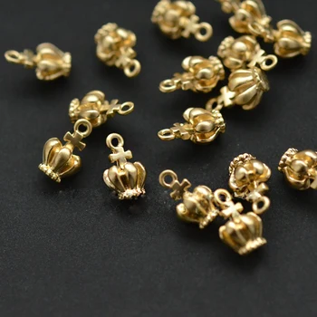 PINJEAS 10pcs 14*10.2mm gold plate Scrub feeling handmade crown shape for diy jewelry findings
PINJEAS 10pcs 14*10.2mm gold plate Scrub feeling handmade crown shape for diy jewelry findings