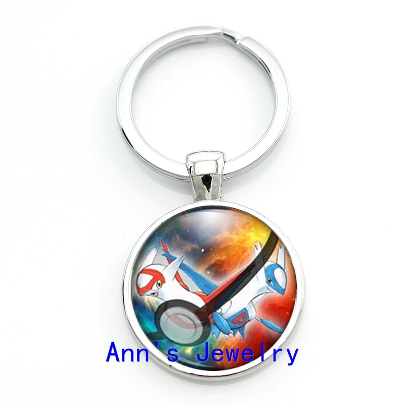 Latias and Latios Key Chain Lugia and Shadow Lugia Glass Keyrings Leafeon Pokeball Key Chain Women Silver
Latias and Latios Key Chain Lugia and Shadow Lugia Glass Keyrings Leafeon Pokeball Key Chain Women Silver
