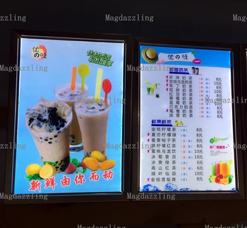 SILVER COLOR ALUMINUM FRAME LED EDGELIT MENU LIGHT BOX A1 SLIM ADVERTISING LIGHT BOXES FOR RESTAURANT
SILVER COLOR ALUMINUM FRAME LED EDGELIT MENU LIGHT BOX A1 SLIM ADVERTISING LIGHT BOXES FOR RESTAURANT