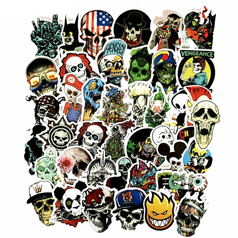 50 PCS Skull Luggage Stickers Horror Laptop Sticker Vinly Waterproof for Bicycle Skateboard(Not Random)
50 PCS Skull Luggage Stickers Horror Laptop Sticker Vinly Waterproof for Bicycle Skateboard(Not Random)